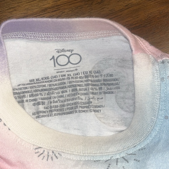 Walt Disney World Spirit Jersey Kids XL 14 Multicolor 100 years - Picture 8 of 8